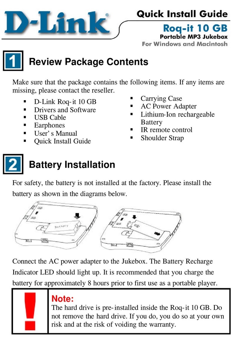 D-Link DMP-HD610 User manual