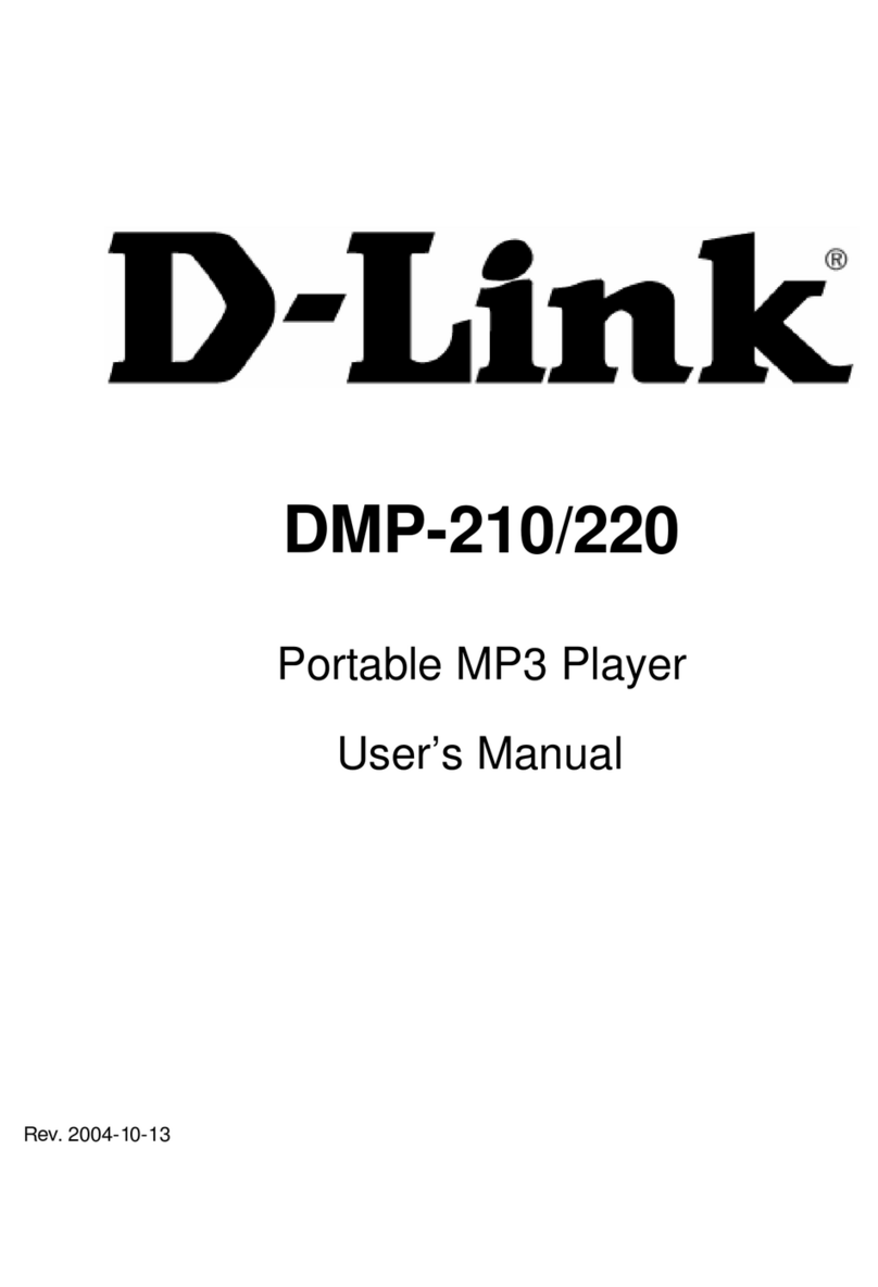 D-Link DMP-210 - 32 MB Digital Player User manual