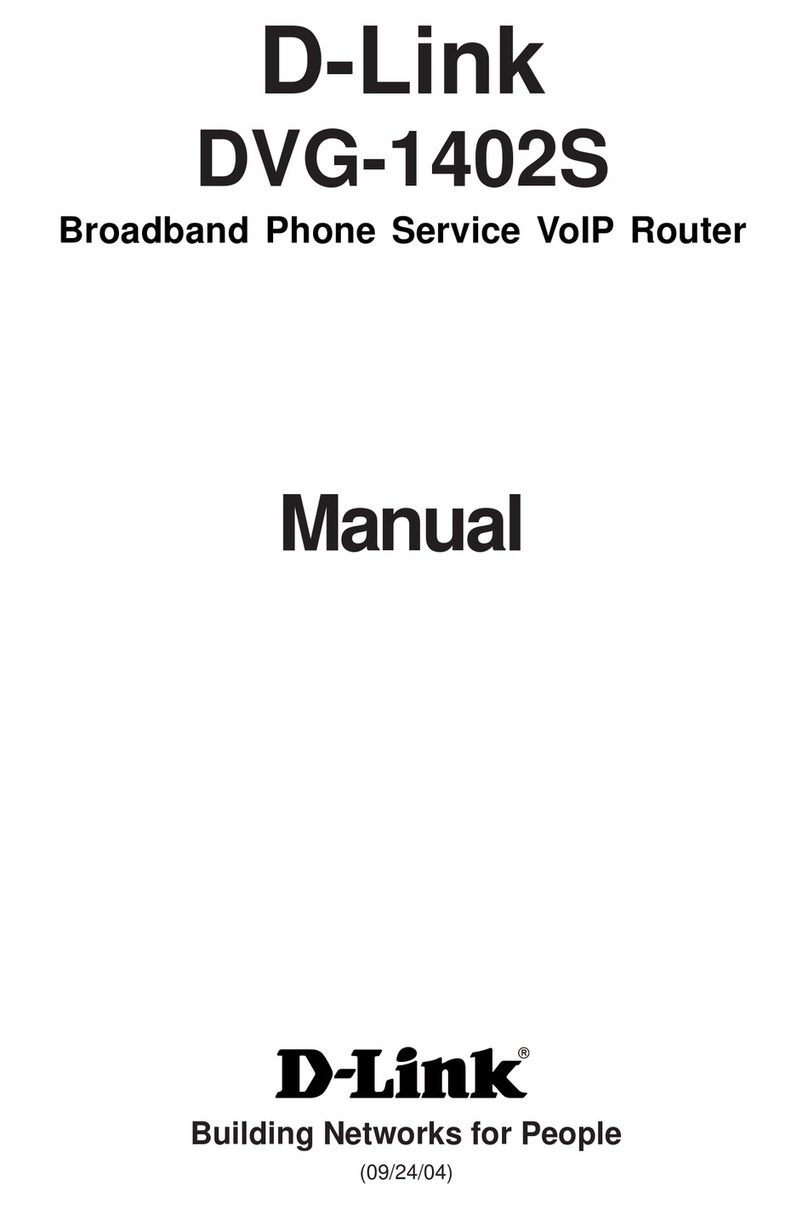 D-Link 2Voice + 4SW VoIP Router DVG-1402S User manual