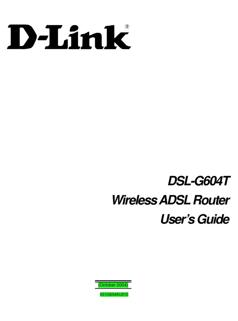 D-Link DSL-G604T User manual D-Link DSL-G604T User manual