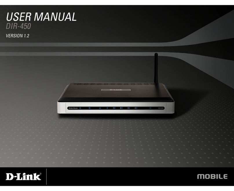 D-Link DIR-450 - 3G Mobile Router Wireless User manual