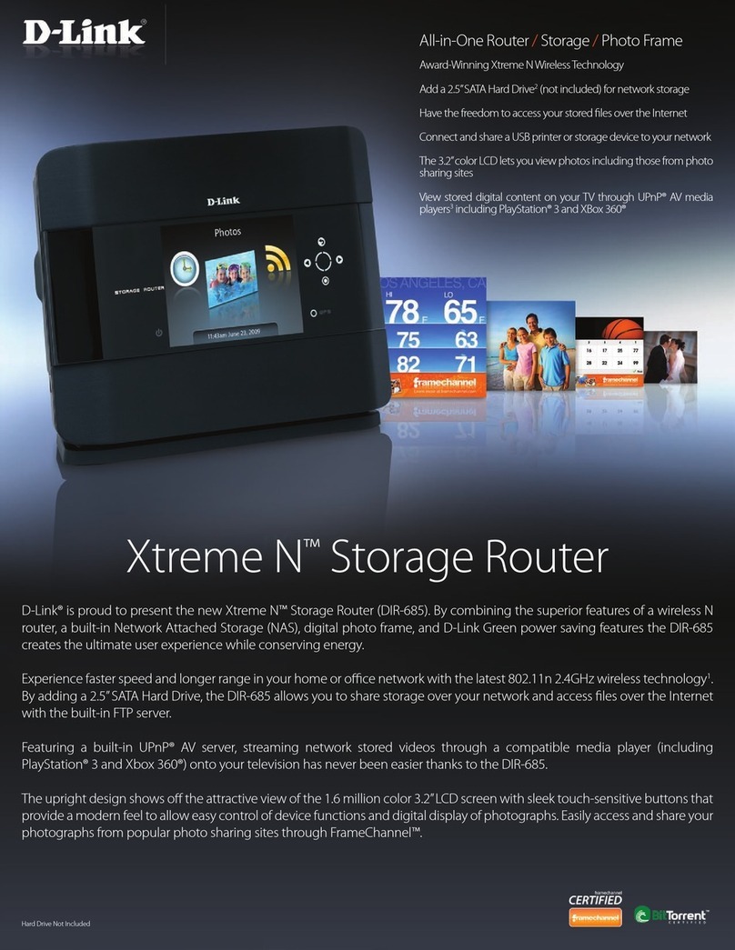 D-Link DIR-685 - Xtreme N Storage Router Wireless User manual
