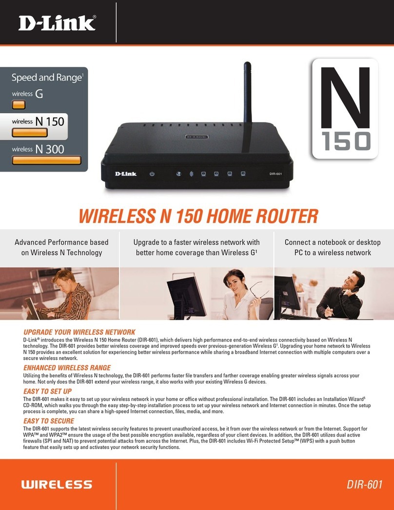 D-Link DIR-601 User manual D-Link DIR-601 User manual