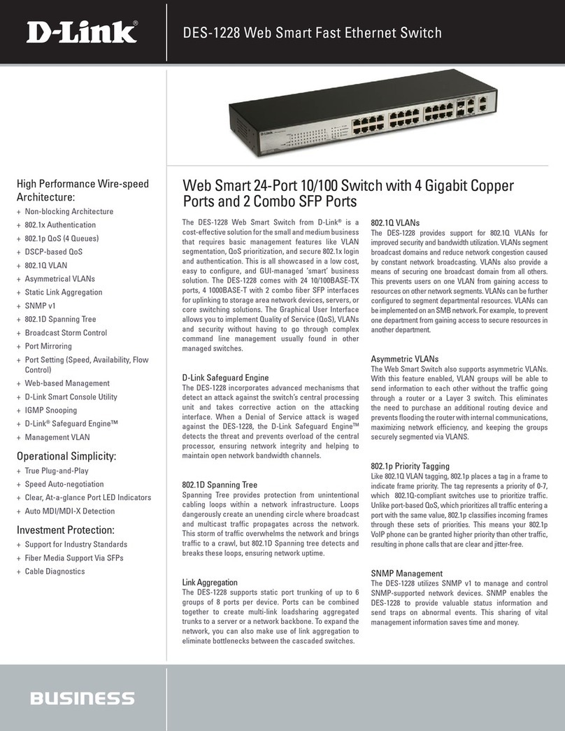 D-Link DES-1228 - Web Smart Switch User manual D-Link DES-1228 - Web Smart Switch User manual