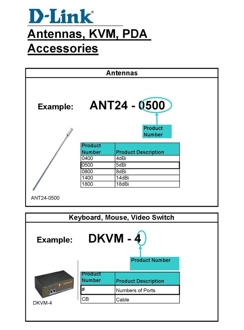 D-Link DKVM-4 - KVM Keyboard Video Mouse Switch... User manual
