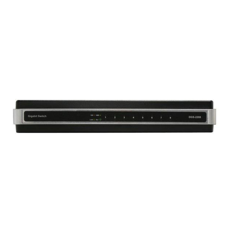 D-Link DGS-2208 - Desktop Switch User manual D-Link DGS-2208 - Desktop Switch User manual