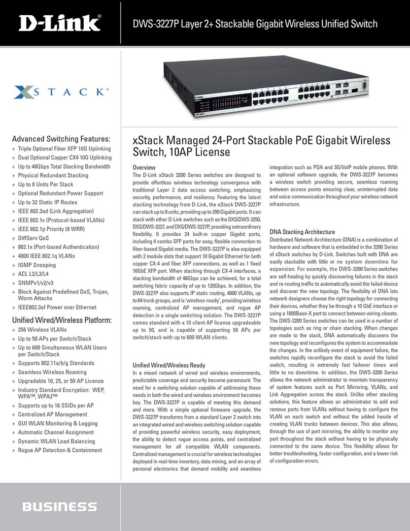 D-Link DWS-3227P - xStack Switch - Stackable User manual D-Link DWS-3227P - xStack Switch - Stackable User manual