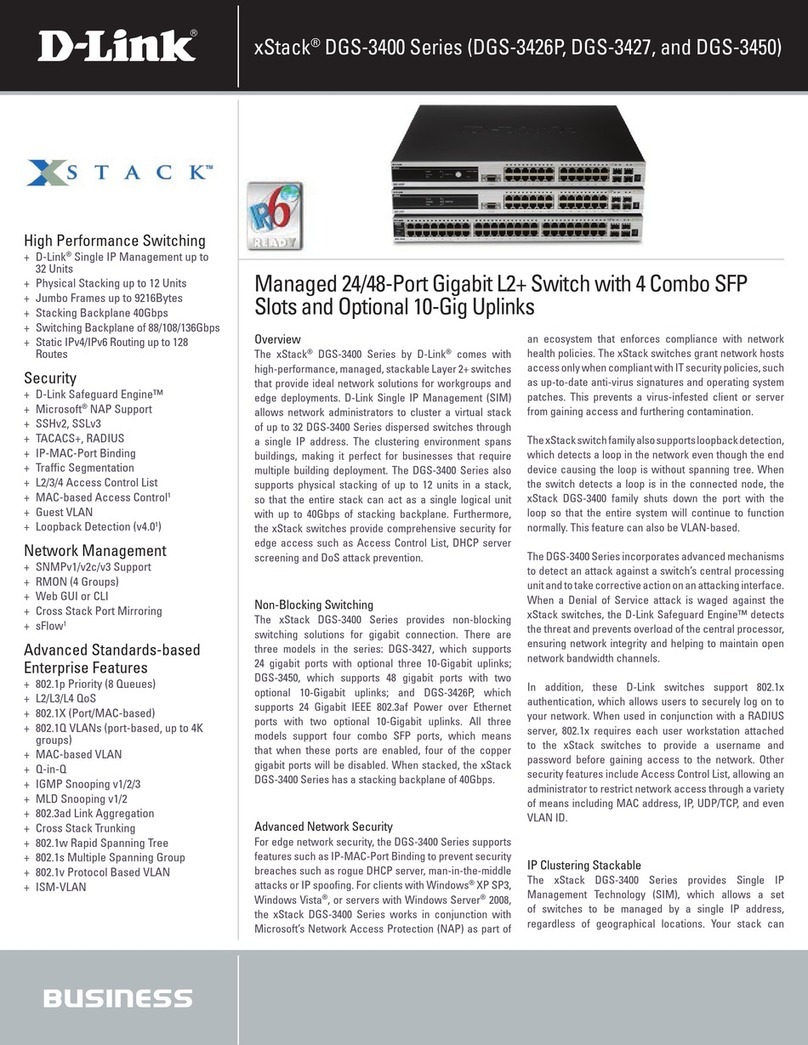D-Link xStack DGS-3427 User manual