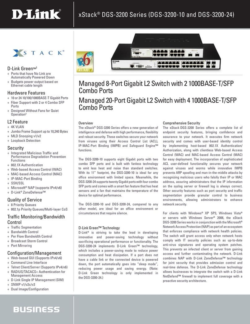 D-Link xStack DGS-3200-10 User manual D-Link xStack DGS-3200-10 User manual