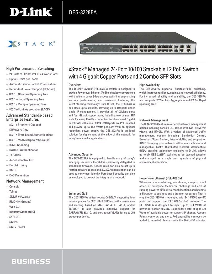 D-Link xStack DES-3228PA User manual D-Link xStack DES-3228PA User manual