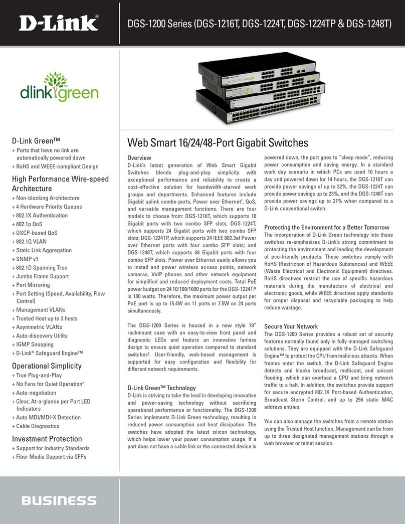 D-Link DGS-1224TP - Web Smart Switch User manual D-Link DGS-1224TP - Web Smart Switch User manual