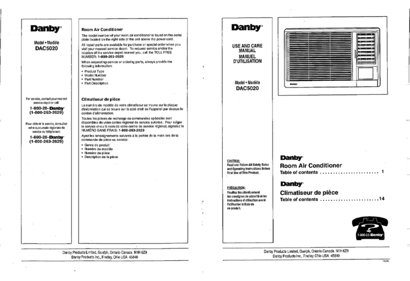Danby DAC5020 User manual