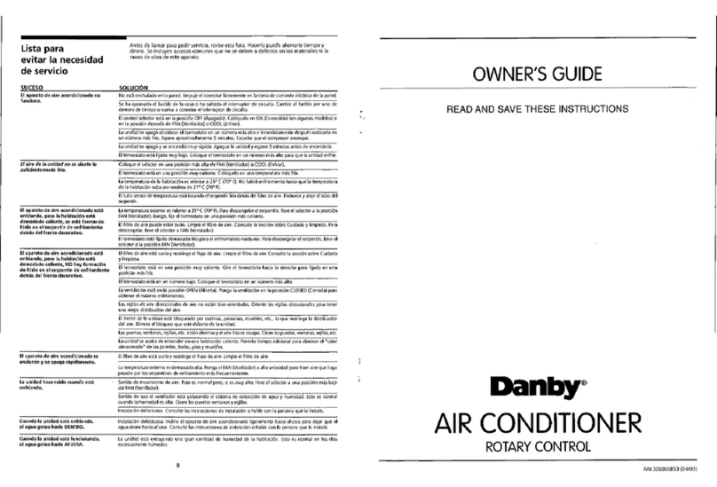 Danby DAC10033TT User manual