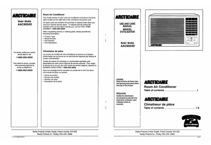 Danby ArcticAire AAC8504D User manual