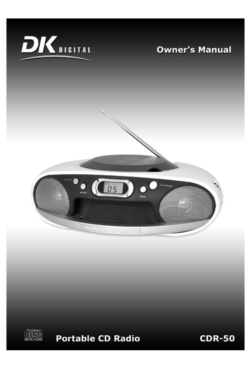 DK Digital CDR-50 owner's manual