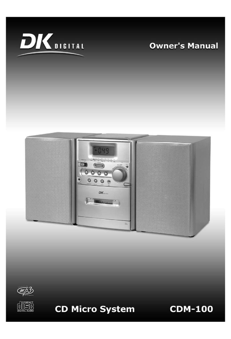 DK Digital CDM-100 owner's manual