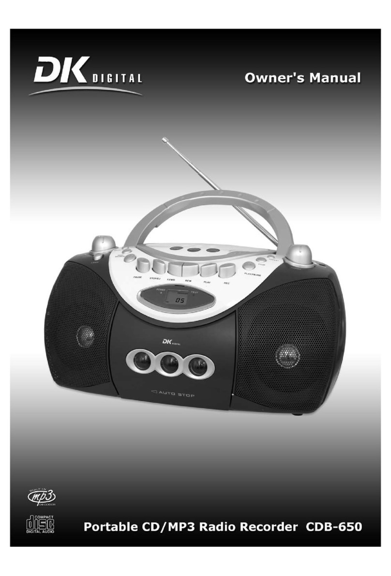 DK Digital CDB-650 User manual