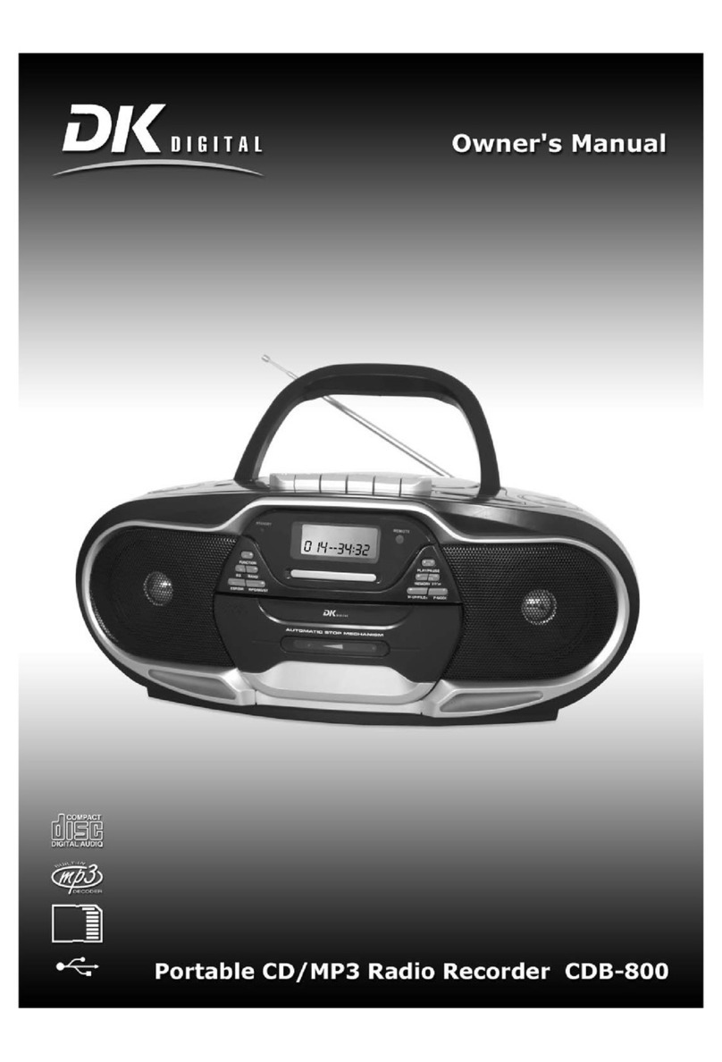 DK Digital CDB-800 User manual