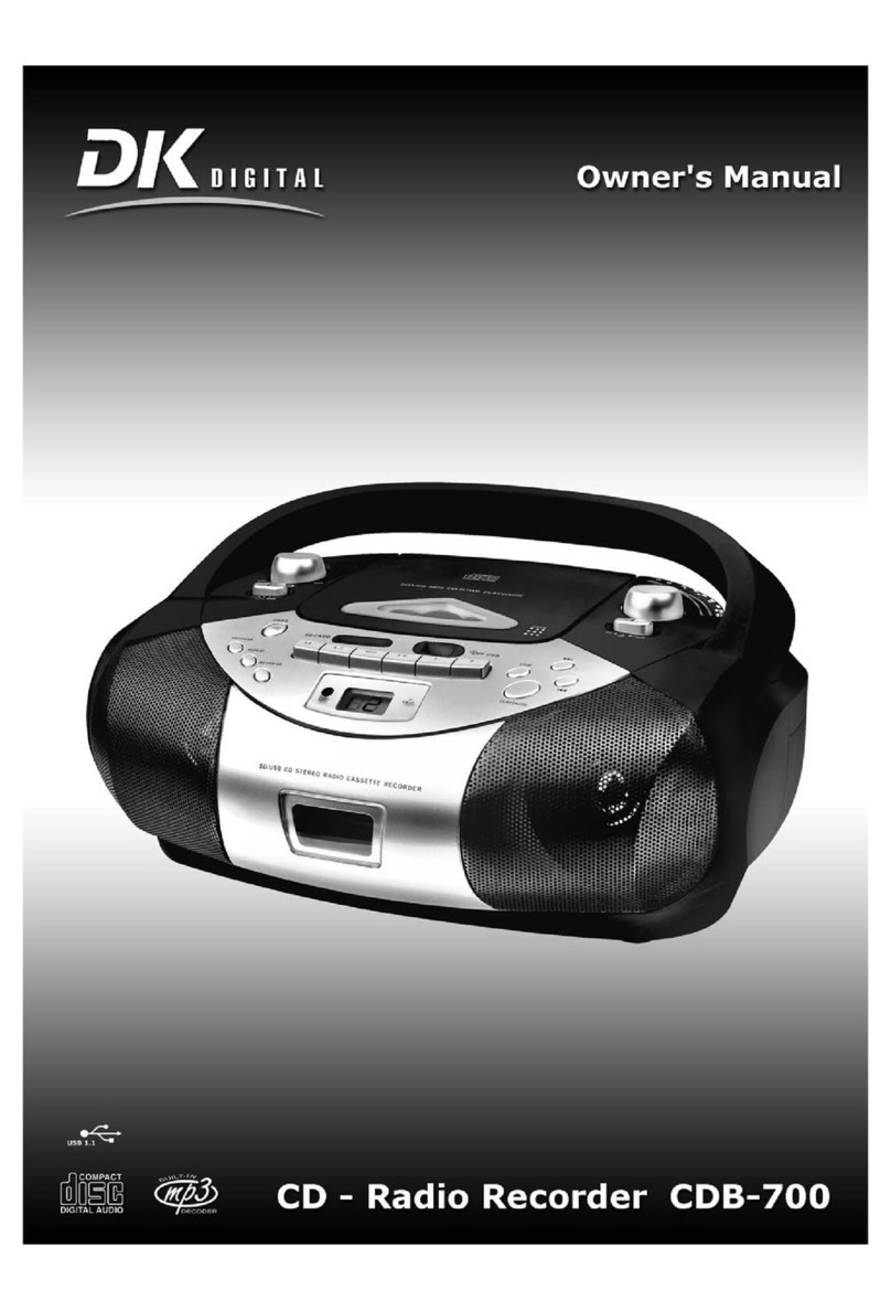 DK Digital CDB-700 owner's manual