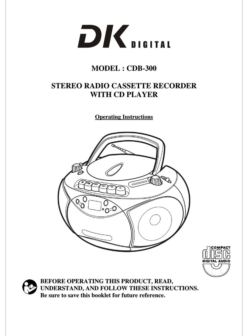 DK Digital CDB-300 operating instructions