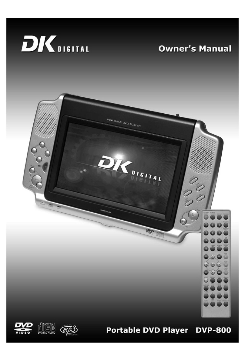 DK Digital DVP-800 owner's manual