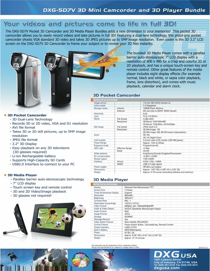 DXG DXG-5D7V Specifications