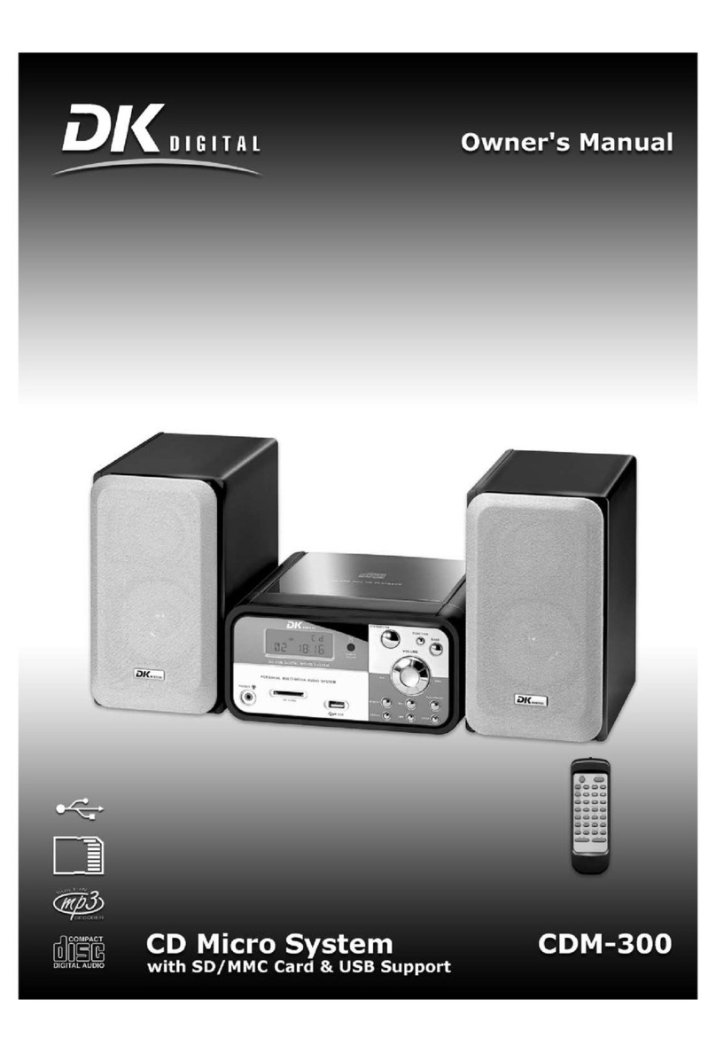 DK Digital CDM-300 owner's manual
