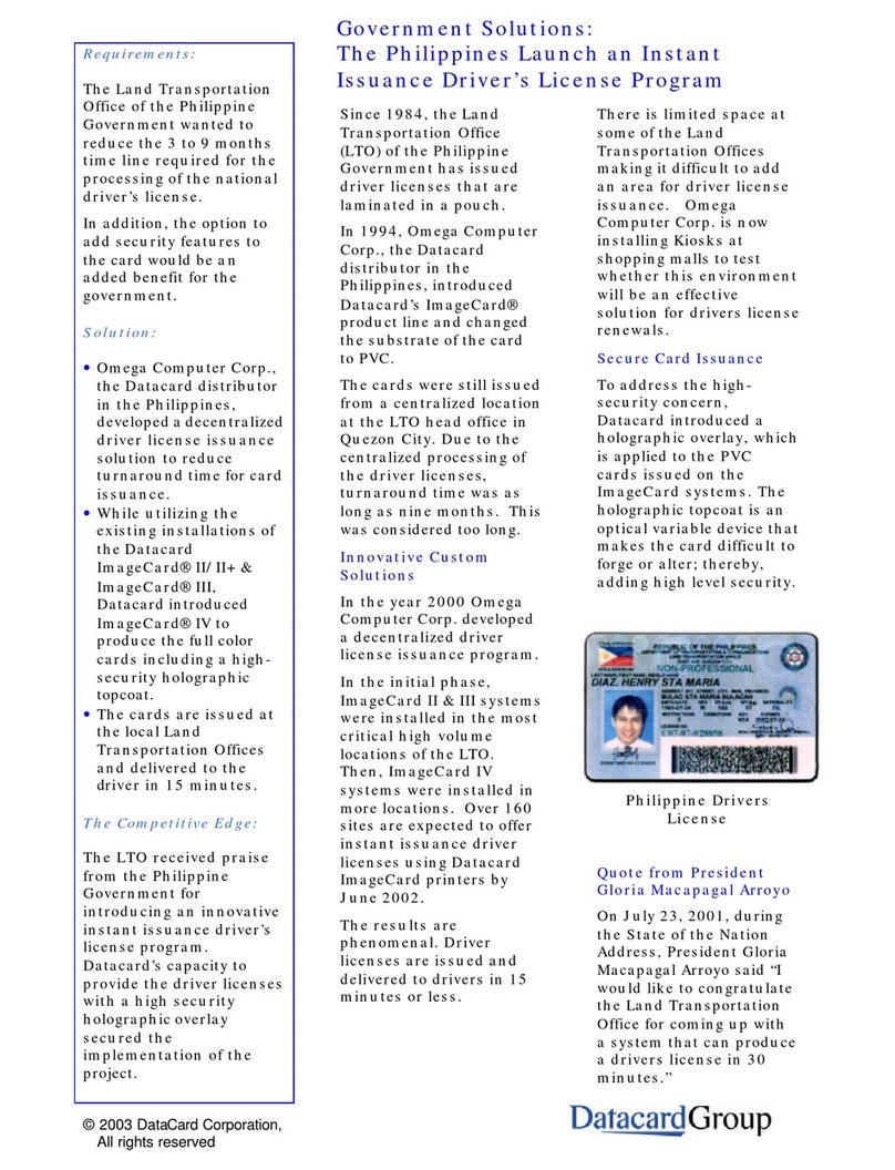 DataCard ImageCard series Manual