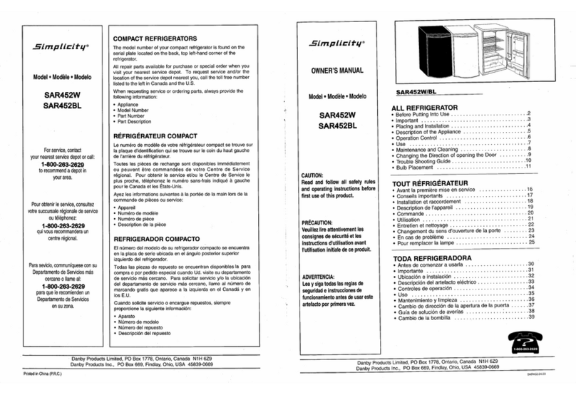 Simplicity SAR452 User manual
