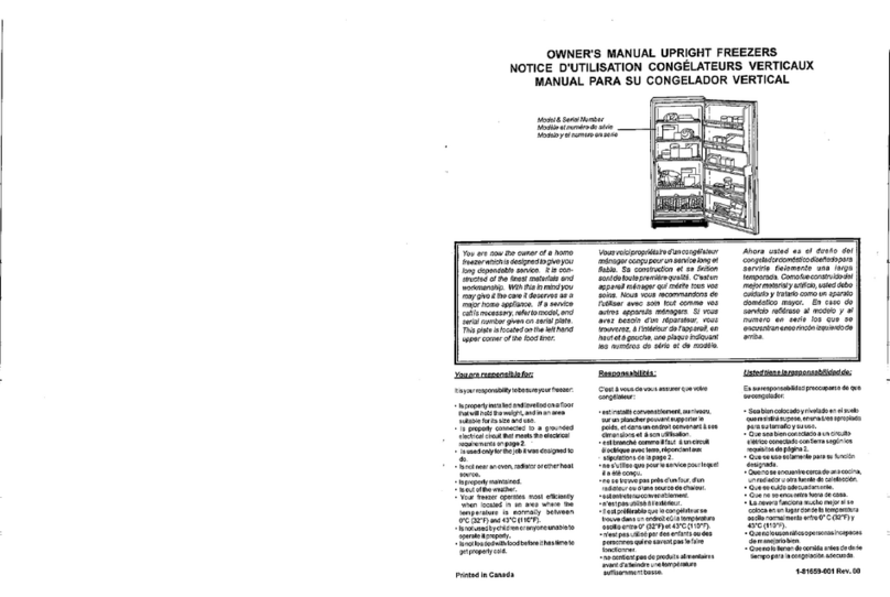 Danby DUF1656W owner's manual