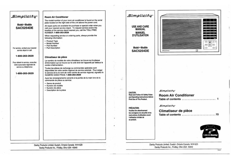 Simplicity SAC5254D User manual Simplicity SAC5254D User manual