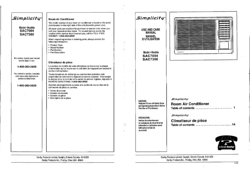 Simplicity SAC7004 User manual Simplicity SAC7004 User manual