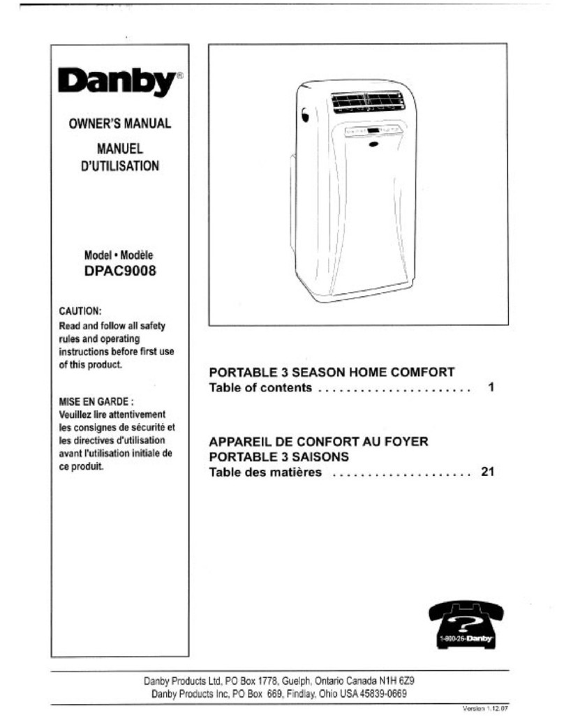 Danby DPAC9008 User manual