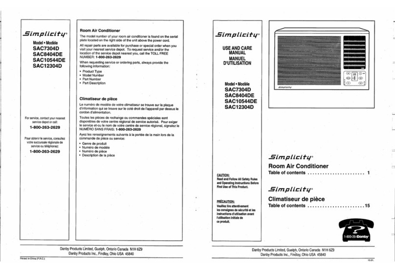 Simplicity SAC10544DE User manual Simplicity SAC10544DE User manual