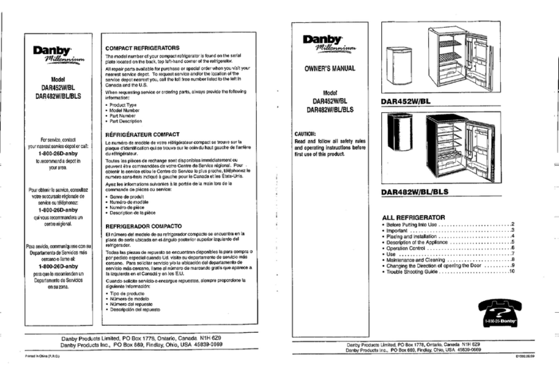 Danby DAR452 owner's manual