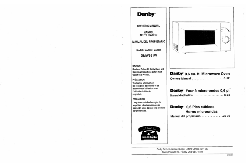 Danby DMW651W User manual