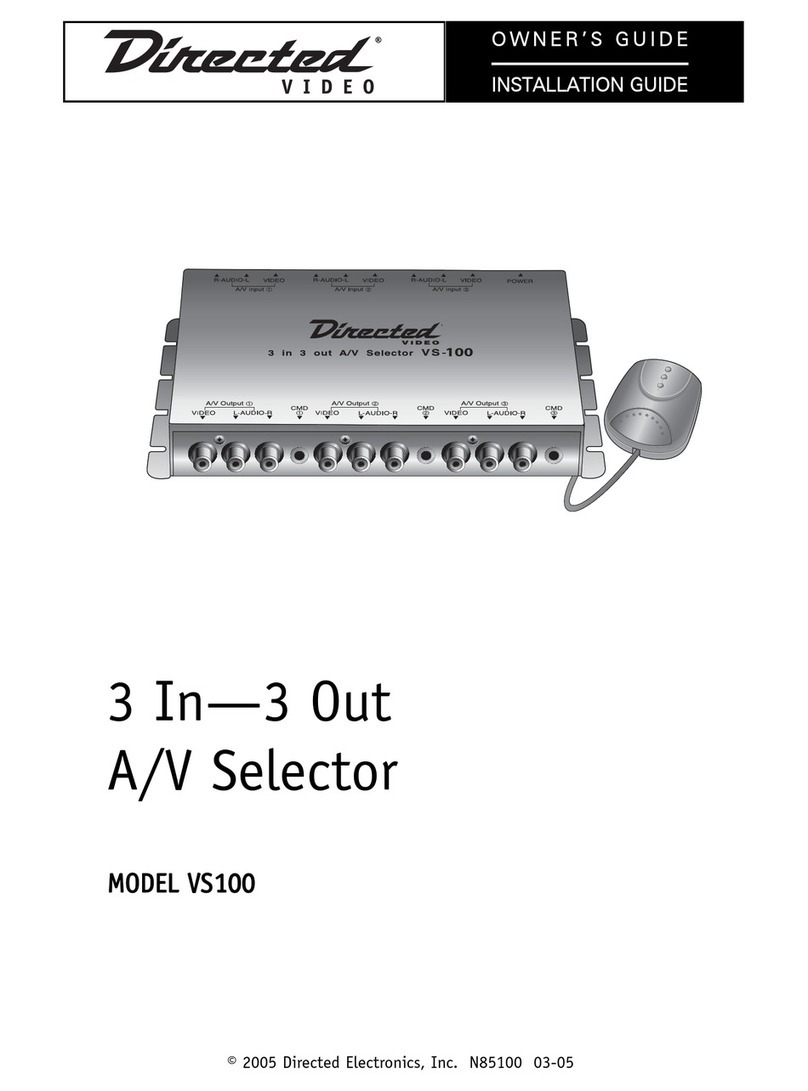 Directed Electronics VS100 owner's guide