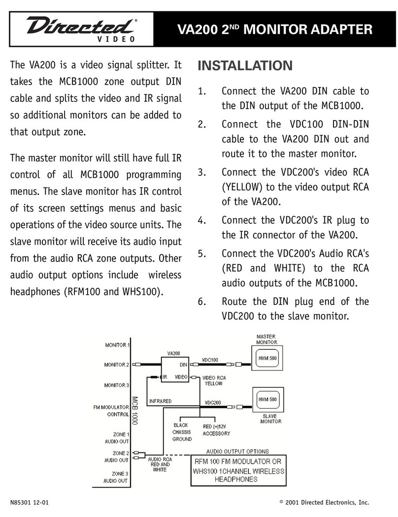 Directed Electronics VA200 installation guide Directed Electronics VA200 installation guide