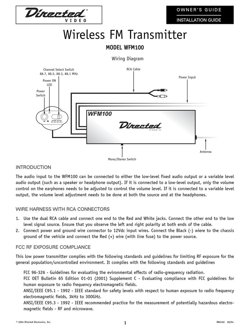 Directed Electronics WFM100 User manual