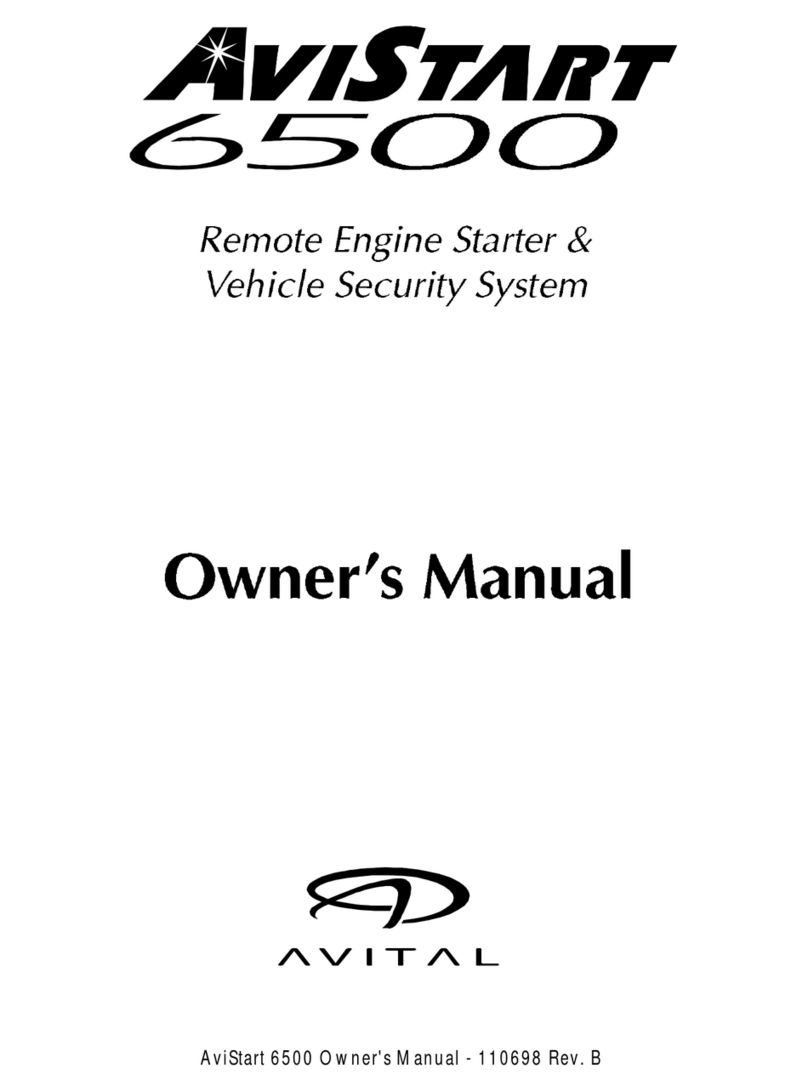 Avital AviStart 6500 User manual