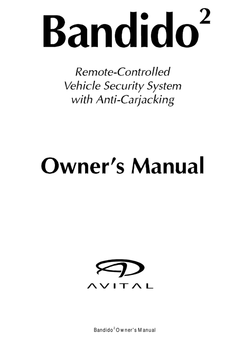 Avital Bandido 2 owner's manual