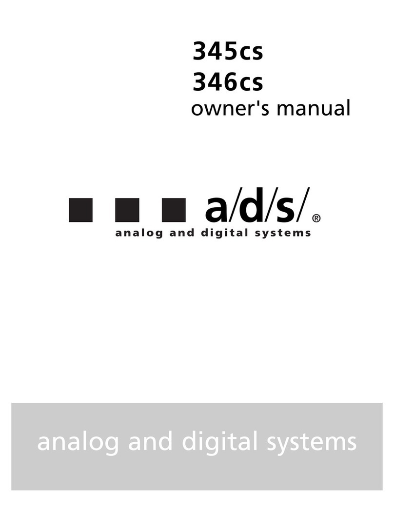 a/d/s/ 345cs owner's manual