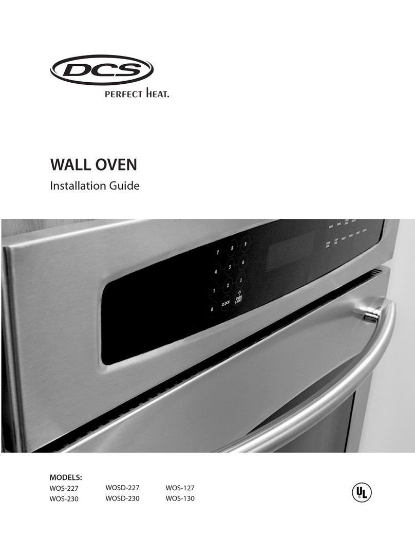 DCS WOS-127 User manual