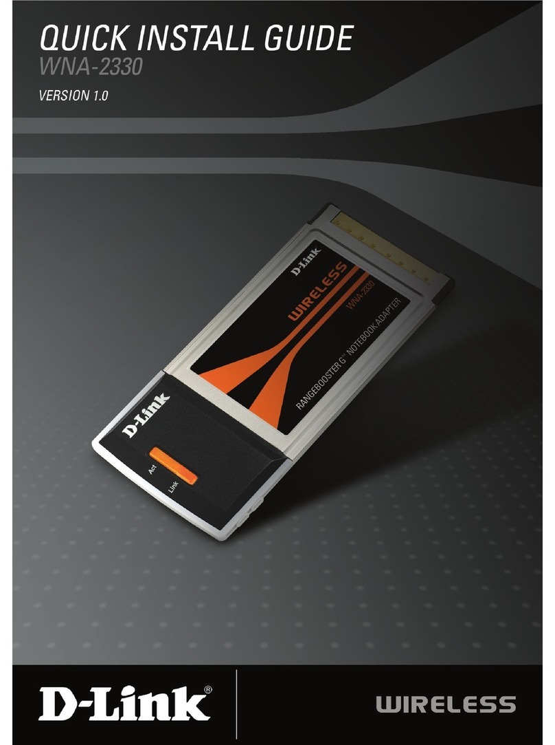 D-Link Rangebooster G WNA-2330 User manual