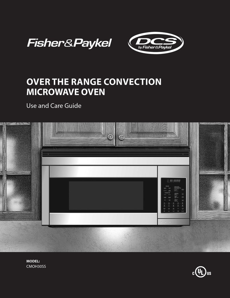 DCS CMOH-30SS Use and care guide
