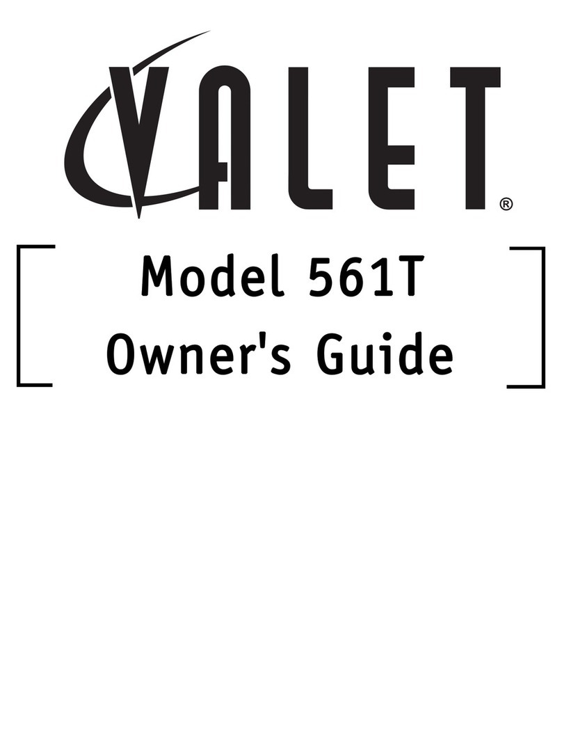 Directed Electronics Valet 561T owner's guide