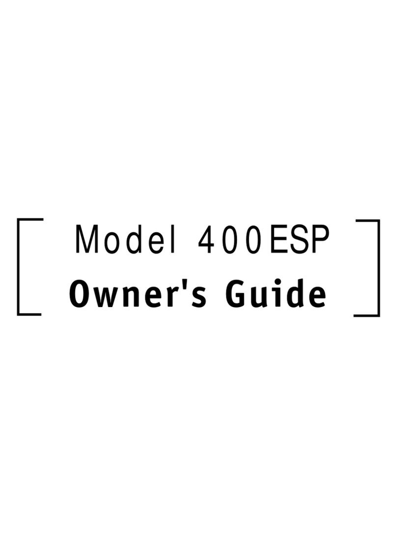 DEI 400ESP owner's guide