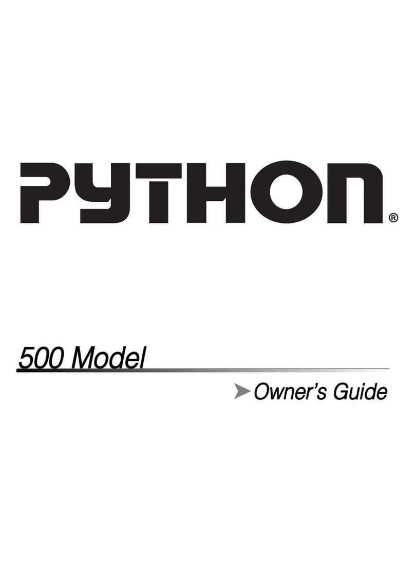 Directed Electronics Python 500 User manual