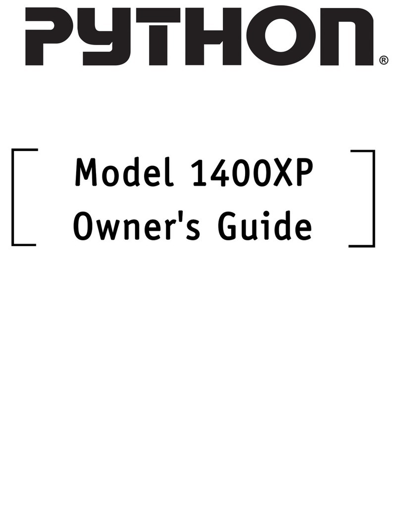 Python 1400XP User manual Python 1400XP User manual