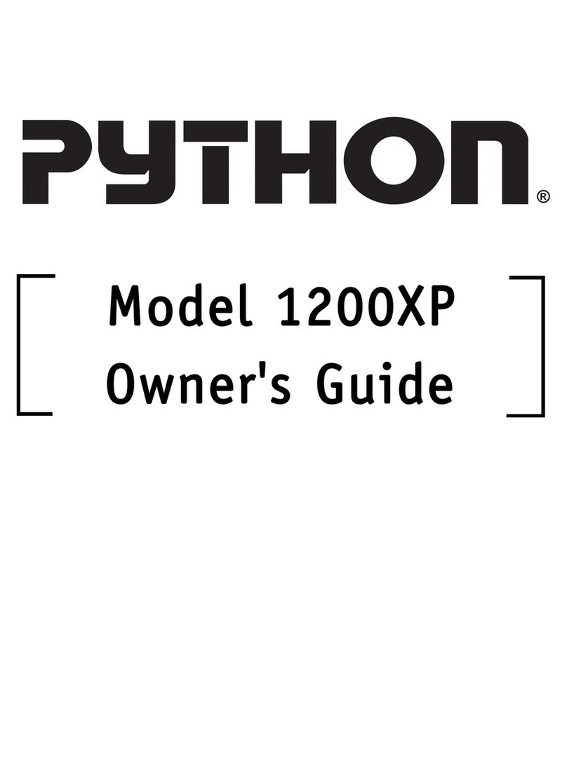 Python 1200XP User manual